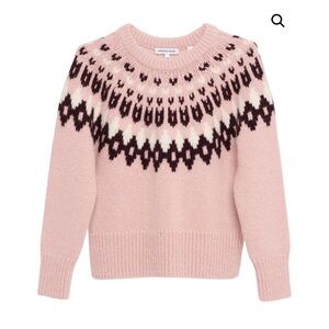 New Veronica Beard Anne Fairisle Pullover Sweater